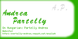 andrea partelly business card